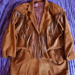 Beautiful vintage suede jacket. 45 dollar Holiday deal!!!!! Brand new vintage